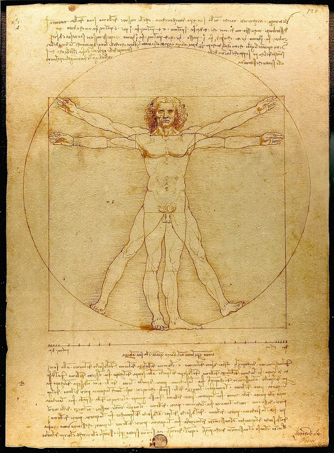 Leonardo da Vinci, Człowiek witruwiański