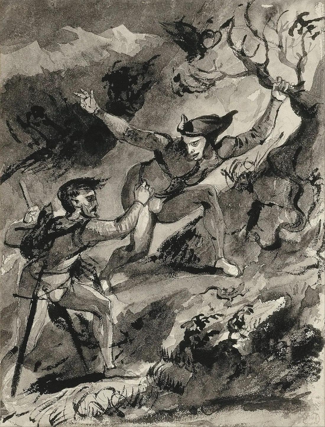 Delacroix, Faust i Mefistofeles