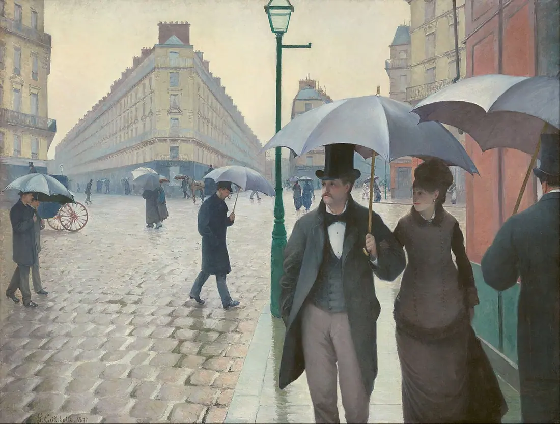 Gustave Caillebotte, Paryska ulica w deszczu