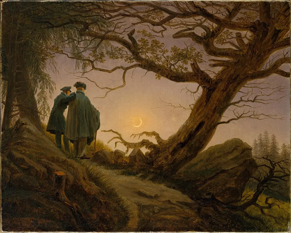 Caspar David Friedrich, Dwaj mężczyźni kontemplujący księżyc