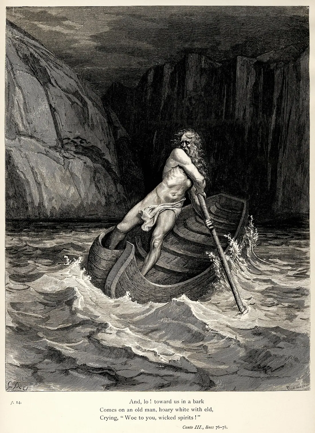 Gustave Doré, Dante i Charon (Boska komedia)