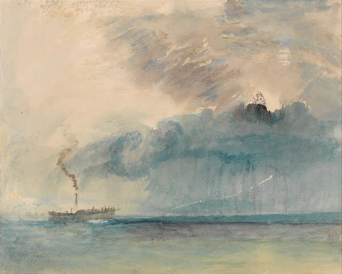 J.M.W. Turner, Parowiec w burzy