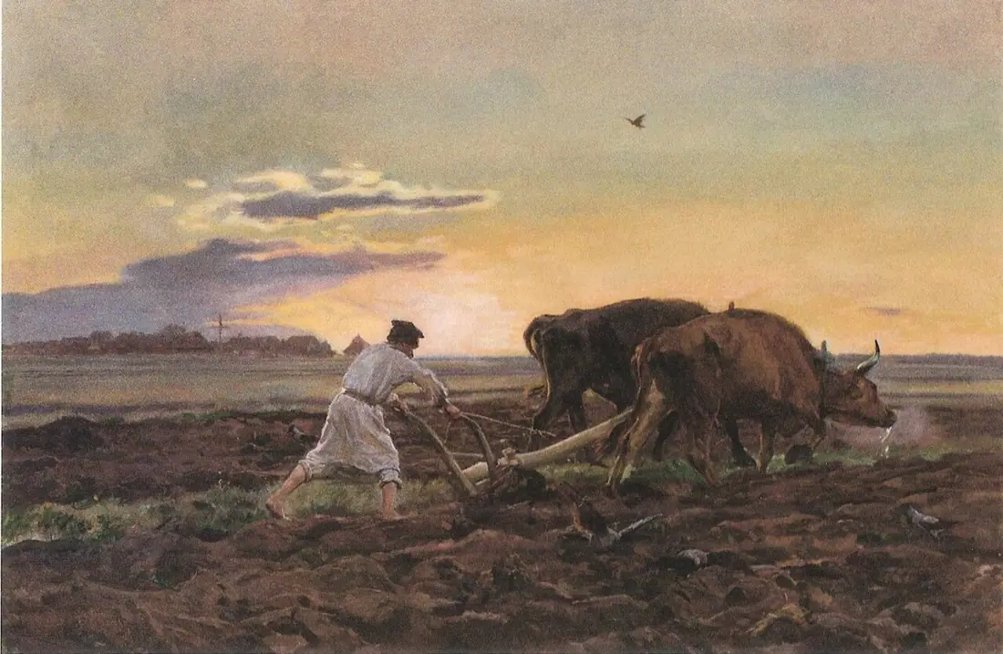 Józef Chełmoński, Orka